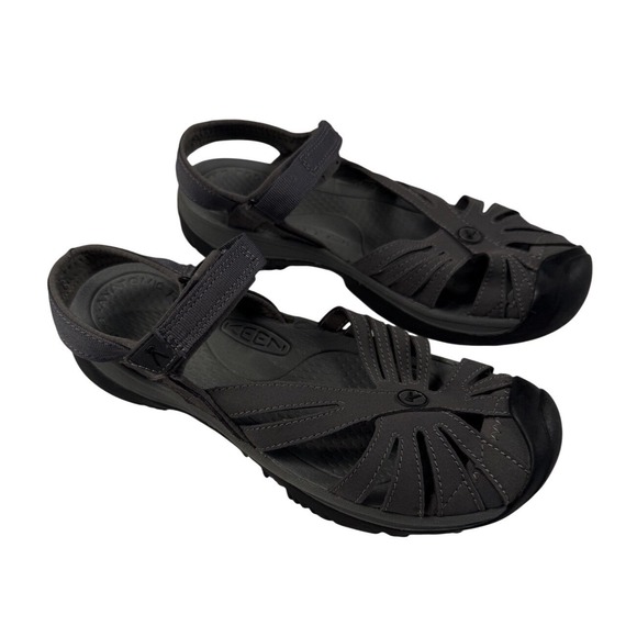 Keen Rose Strappy Outdoor Hiking Sandal Women's Sz 9.5 Gargoyle Raven (VGC) - Picture 3 of 7